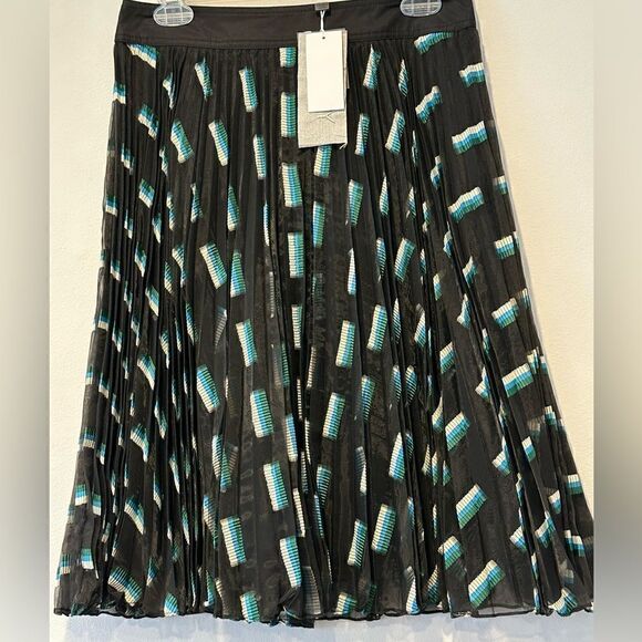 Grey Jason Wu A-line pleated skirt size 4 NWT$495